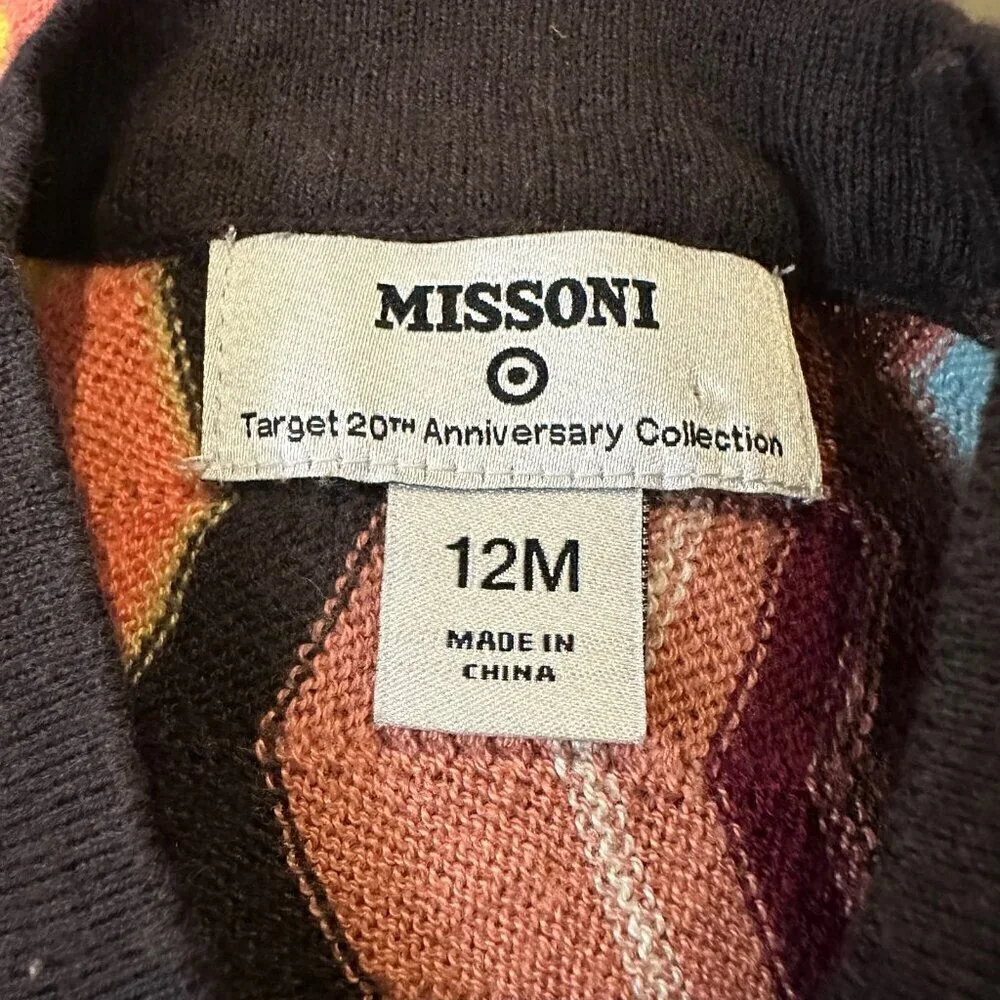Missoni Target collaboration infant chveron knit dress